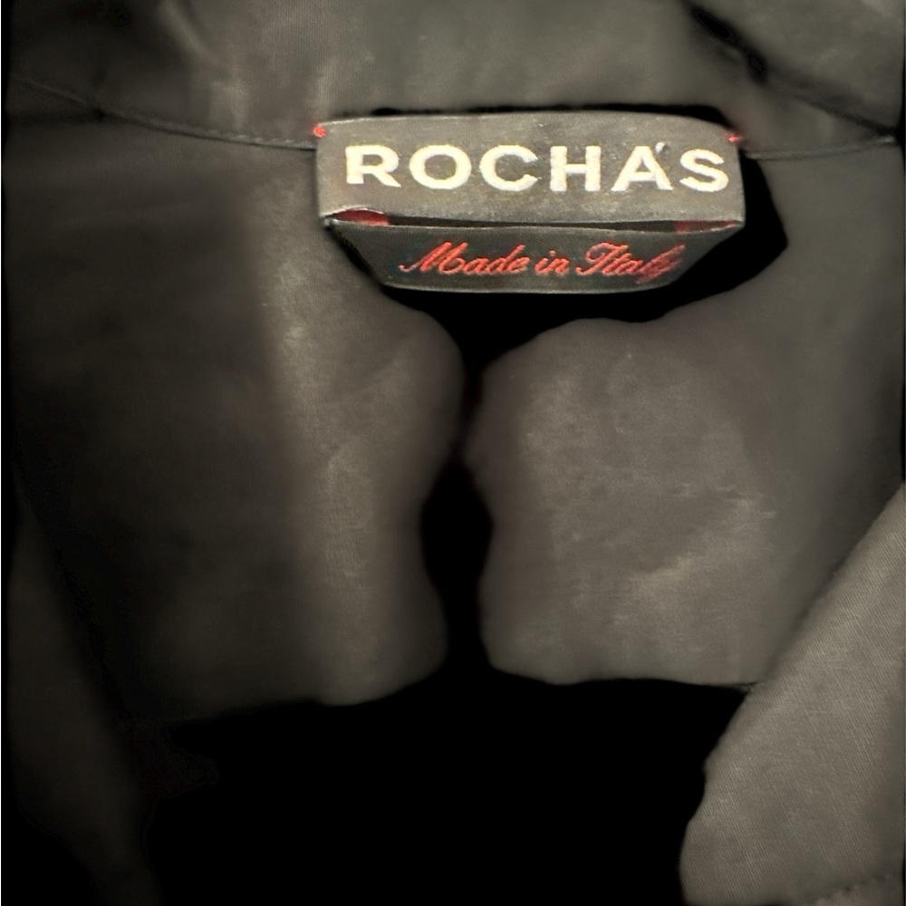 Rochas made in Italy long sleeve black cotton size 40 - Picture 5 of 5